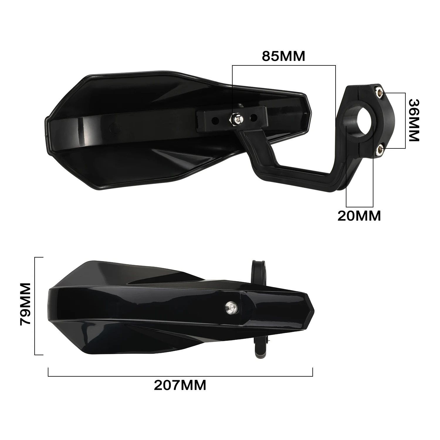 Motorrad-Handschutz, universeller Lenkerschutz, Handschutz für Honda, KTM, Suzuki, Yamaha, Kawasaki, Dirt Bike, Mini-Motocross – Detail 1