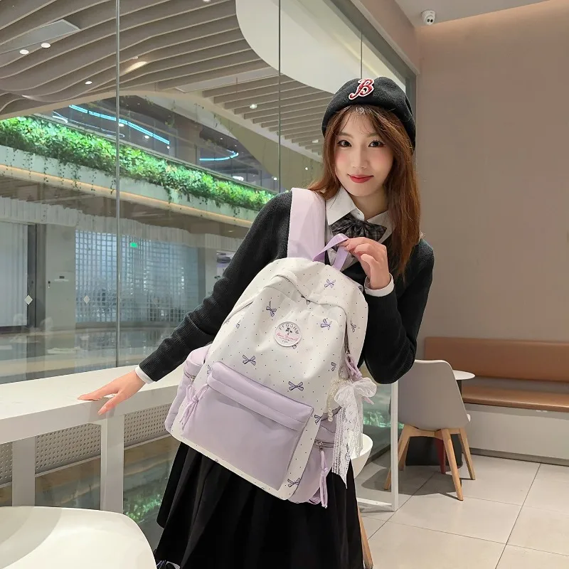 Bow Shaped Backpacks Travel Backpack Kids Backpack for Boy Cute Backpacks School Bag Class Bags for Girl Designer Bag Mochila 백팩