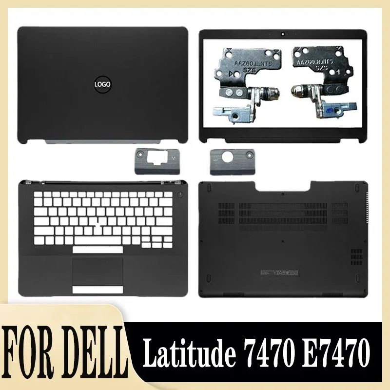 

For Dell Latitude 14 7000 E7470 Laptop LCD Screen Back Cover Front Bezel Palmrest Top Lower Case Hinges Bottom Shell No Touch