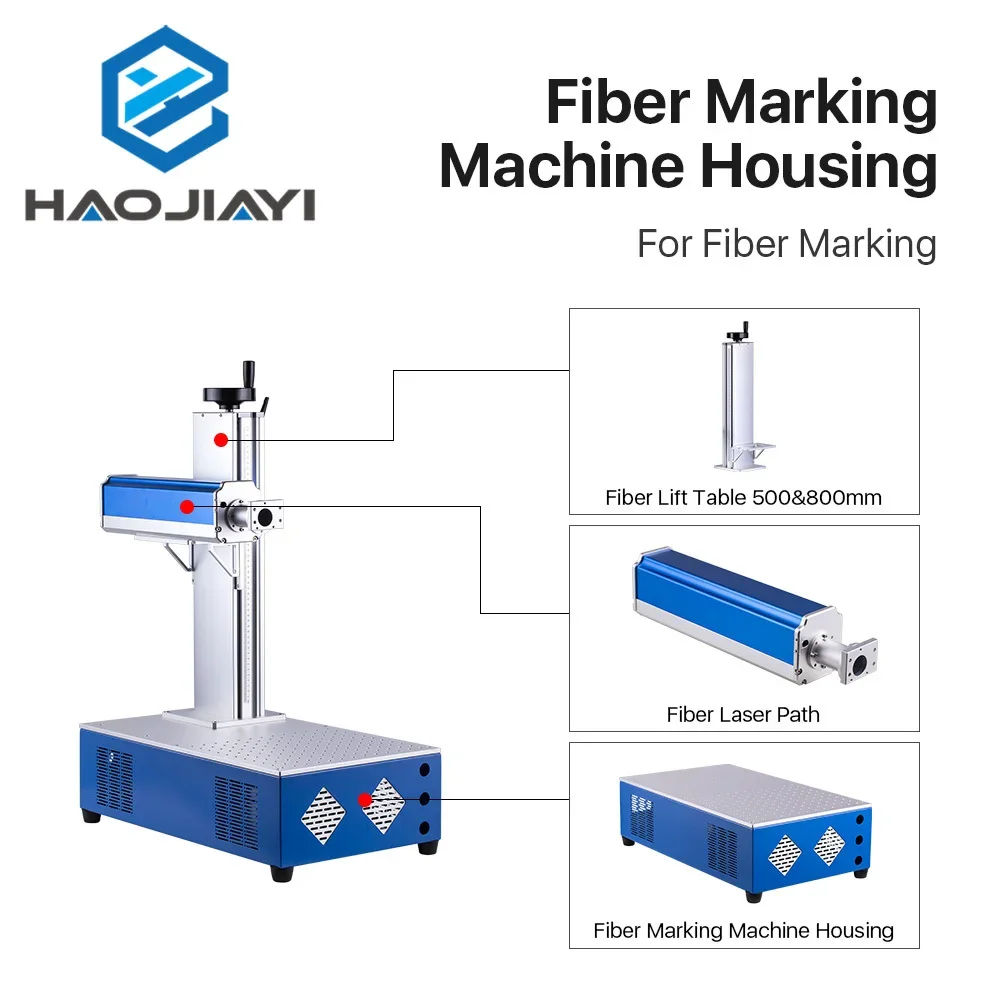 Fasermarkierungsmaschinenschrank Blau Grau Fasermarkierungsgehäuse Markergehäuse DIY Teil für Raycus JPT MAX Markierungsmaschine