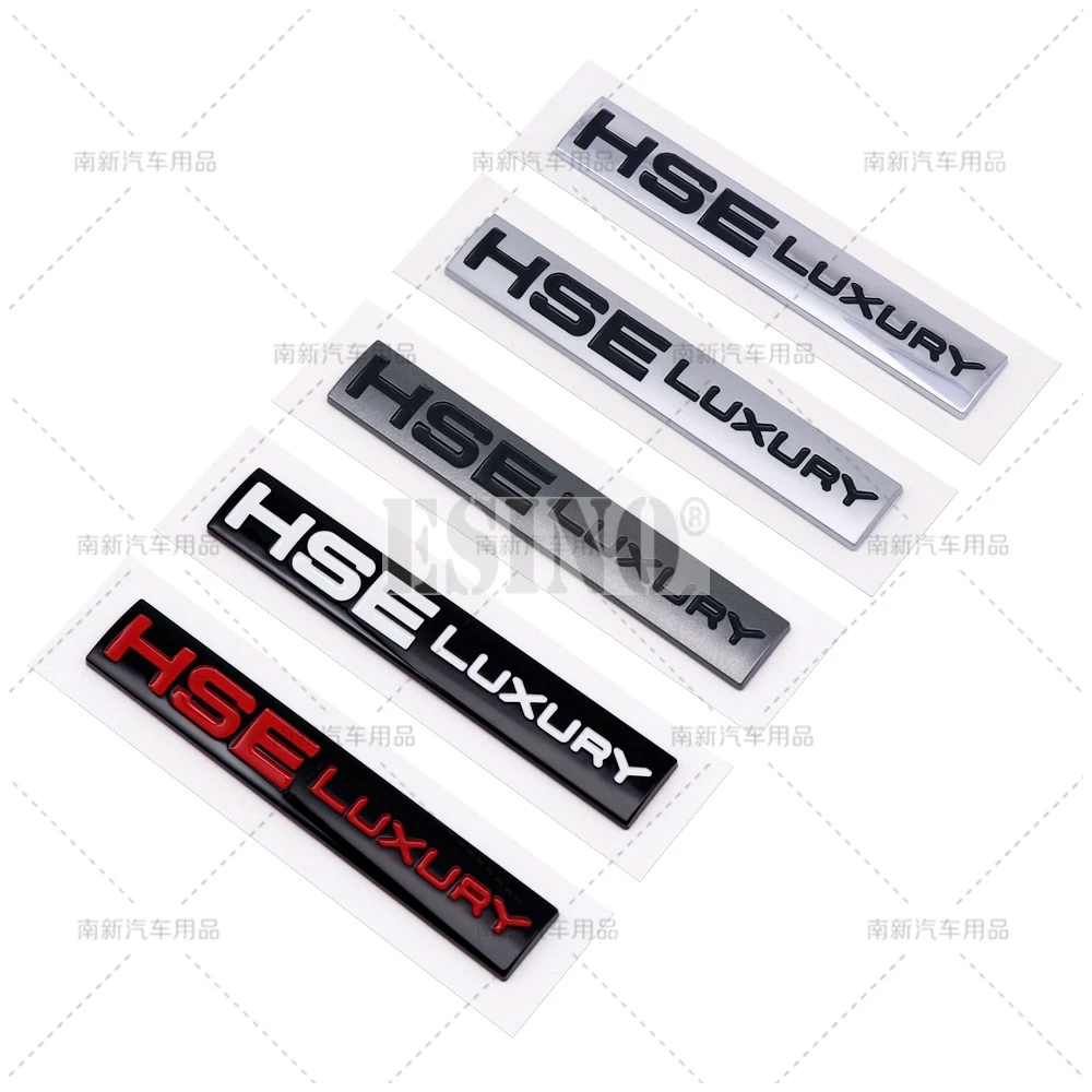 Car Styling 3D HSE Luxury ABS Adhesive Emblem Badge Decal for Land Rover Ranger Rover Voguese Defender