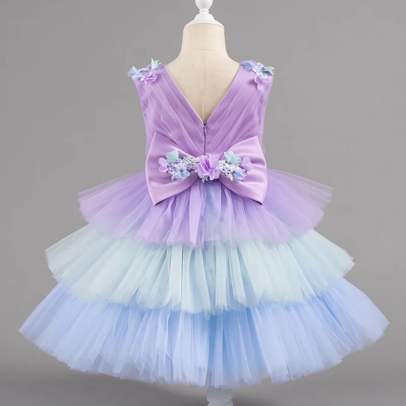 Dress for Children Girls Christmas Wedding Lace 1st Birthday Party Dress for Kids Toddler Children Formal Evening Costume view 5