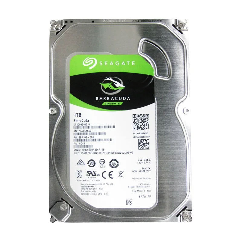 High quality original ST1000DM010 1T desktop hard disk 3.5 inch 1TB single disc 7200 to 64M
