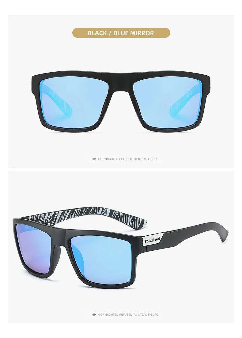 Marke polarisierte Angeln Laufen Männer Sonnenbrille UV400 HD Vision Radfahren wind dichte Mode Brille Tac Linse Vintage-Stil UV400 – Detail 7