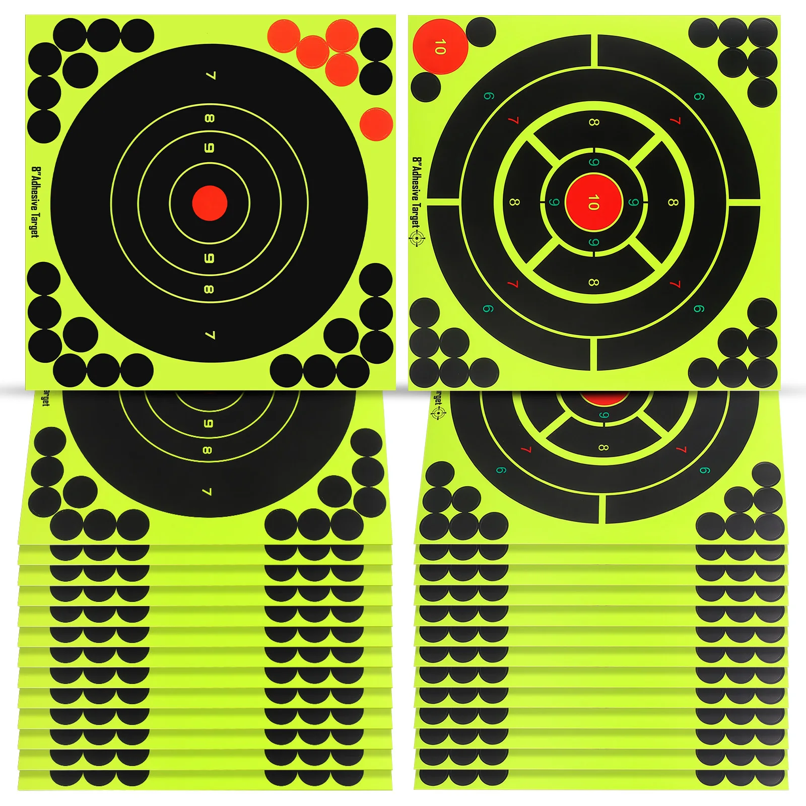30 قطعة أهداف رش ذاتية اللصق للرماية سطح ألوان زاهية أهداف ورقية للممارسة الداخلية والخارجية #5