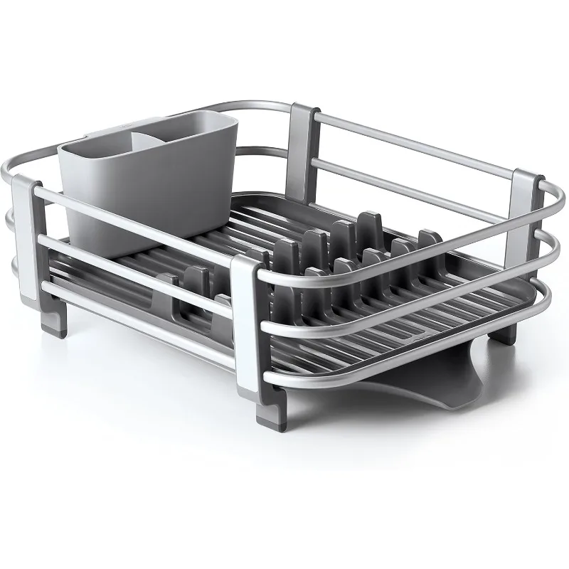 Good Grips Aluminum Dish Rack, Gray