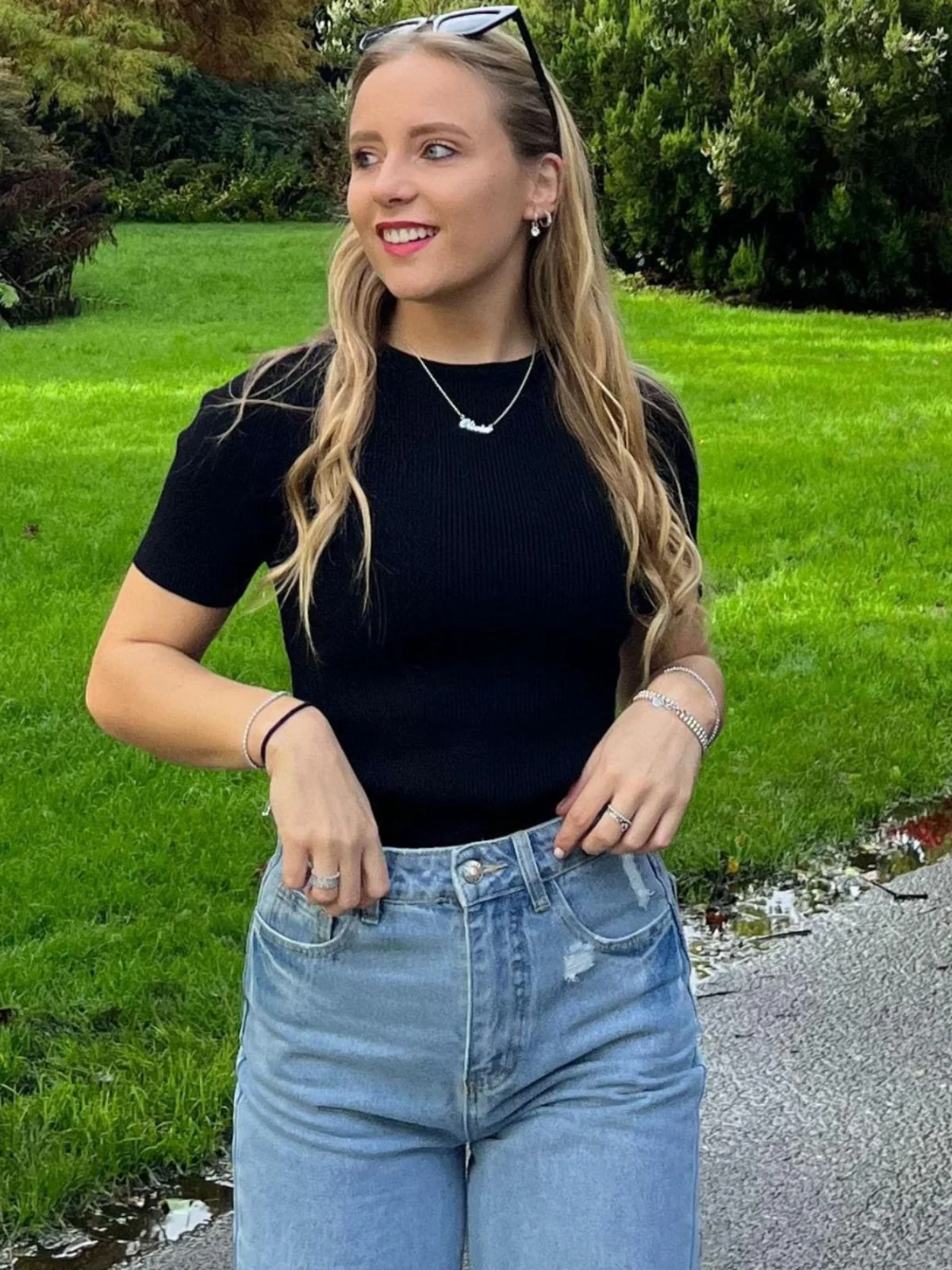 

Women's Close-Fitting ort-Sve round Ne Sweater Base Layer Sweet Sle Acrylic Blend Modified Acrylonitrile Fiber 00%