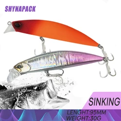 Fishing Heavy Jerk Minnow Lure 95mm/30g Sinking Long Casting Rolling Wobblers Crank For Bass Saltwater Pesca