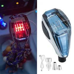 Car Universal Crystal Handle LED Gear Shift Knob Gear Head for Toyota for Hyundai for Mazda for Ford for Peugeot for VW for Audi