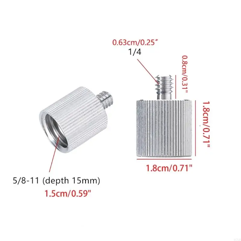 97QD Bộ chuyển đổi Micrô đứng 5/8 "Nữ đến 1/4" Máy ảnh nam theo dõi chân máy Chân máy/micrô micro đứng gắn kết.