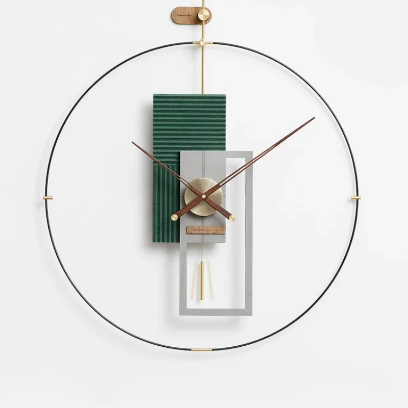 Nordic Luxury Wall Clock Modern Design Spain Large Pendulum Clocks Wall Home Decor Creative Home Watches Living Room Decoration