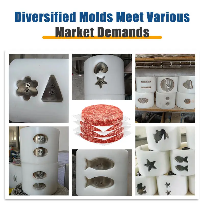 Große vollautomatische Maschine zur Herstellung von Kartoffeln, Rindfleisch, Burger, Patty, Fleisch, Schnitzeln, Formmaschine im Angebot