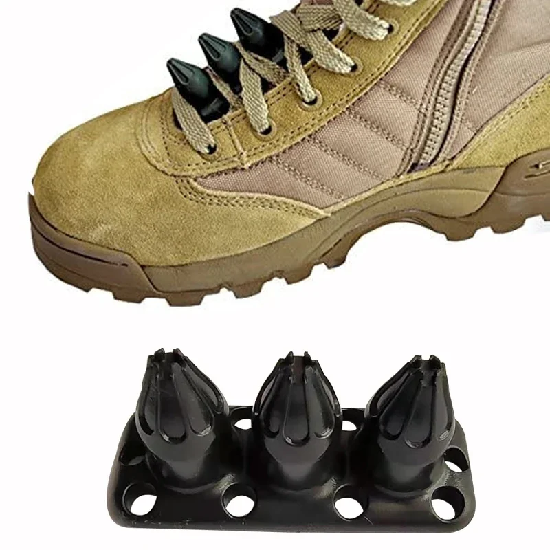 

2PCS is suitable for tactical boot studs, self-defense battle shoe buckles, martial arts shoe studs, black transparent