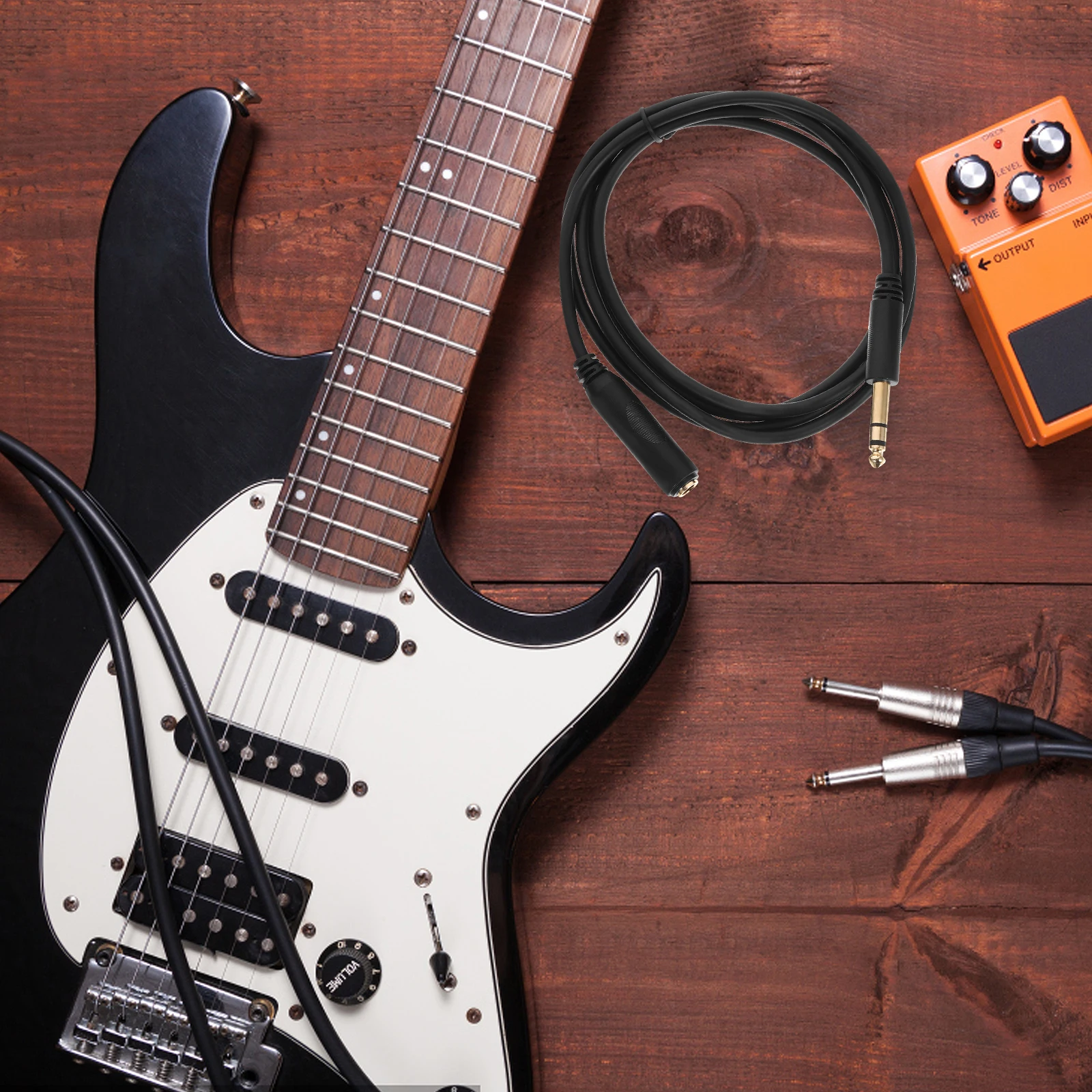 

6.35mm Audio Cable Male to Female Extension Stable Transmission Gold Plated Clear Sound Quality Durable 1 4 Speaker Cable