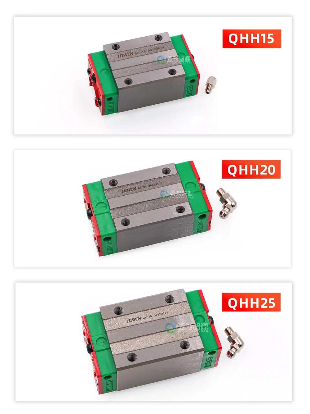 

HIWIN QHH15 QHH20 Linear Guide Slider Block for Wit-color Allwin Gongzheng Inkjet Printer QHH25CA Rail Sliding Block Slider