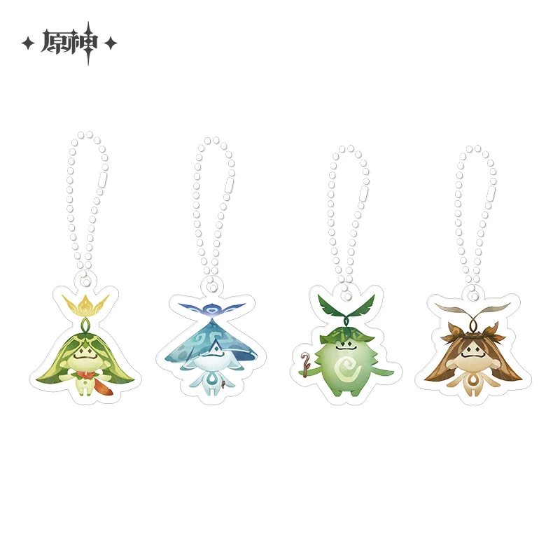 

Game Genshin Impact Aranara Keychain Sets Arama Ararycan Arabalika Aramuhukunda Cosplay Pendant Backpack Accessories Fans Gift