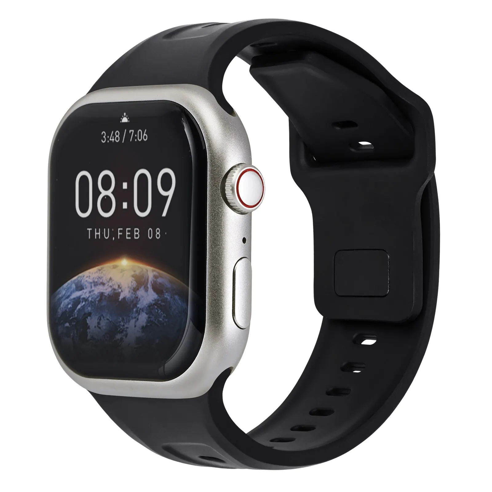 

Ремешок для часов Anbeer из фторкаучука, 45 мм, 49 мм, совместимый с Apple Watch Ultra 9, 8, 7, 6, 5, 4, прочный и водонепроницаемый