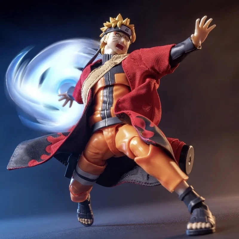 

Handmade 1/12 Scale NARUTO Uzumaki Naruto Red Robe Male Soldier Clothes Model Fit 6'' SHF Action Figure Toys Accessory