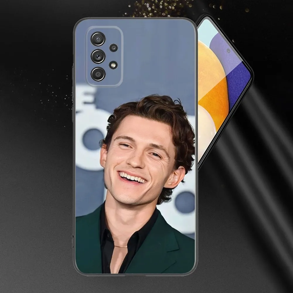 Actor T-Tom H-Holland Phone Case For Samsung Galaxy A13,A21s,A22,A31,A32,A52,A53,A71,A80,A91 Soft Black Phone Cover