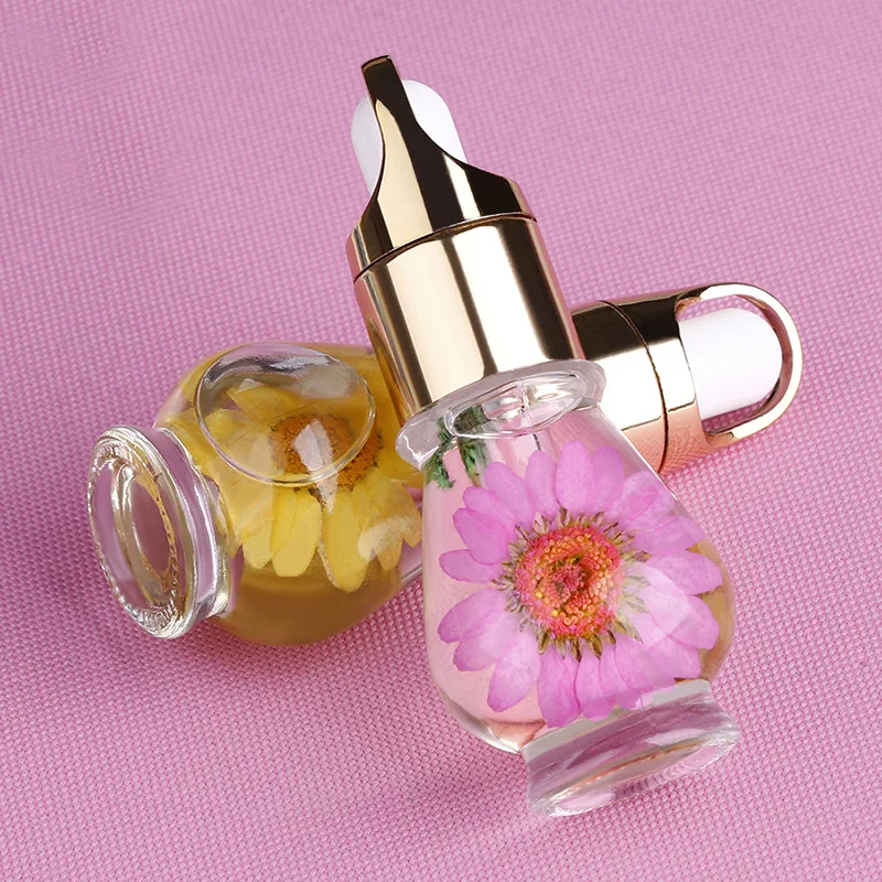 1 Stuk 10Ml Nagel Nagelriem Olie Gedroogde Bloemen Voedingsolie Voor Dode Huidproducten Nagel Rand Olie Behandeling Manicure Zorg Tools