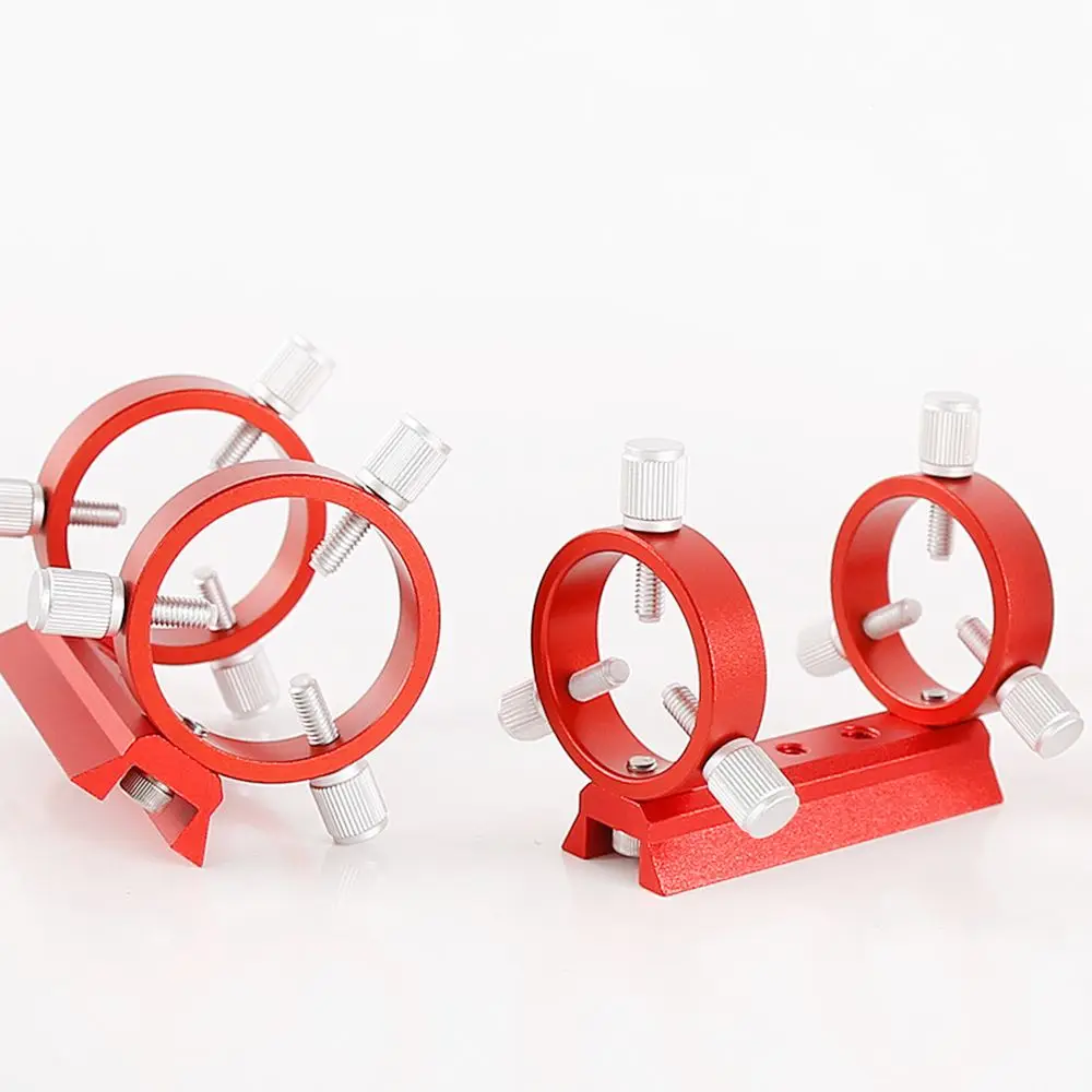 Rote Farbe Teleskophalterung Set Guiding Scope Ring Kit für Teleskoprohrdurchmesser 42/50/60/68/80/90/102 mm