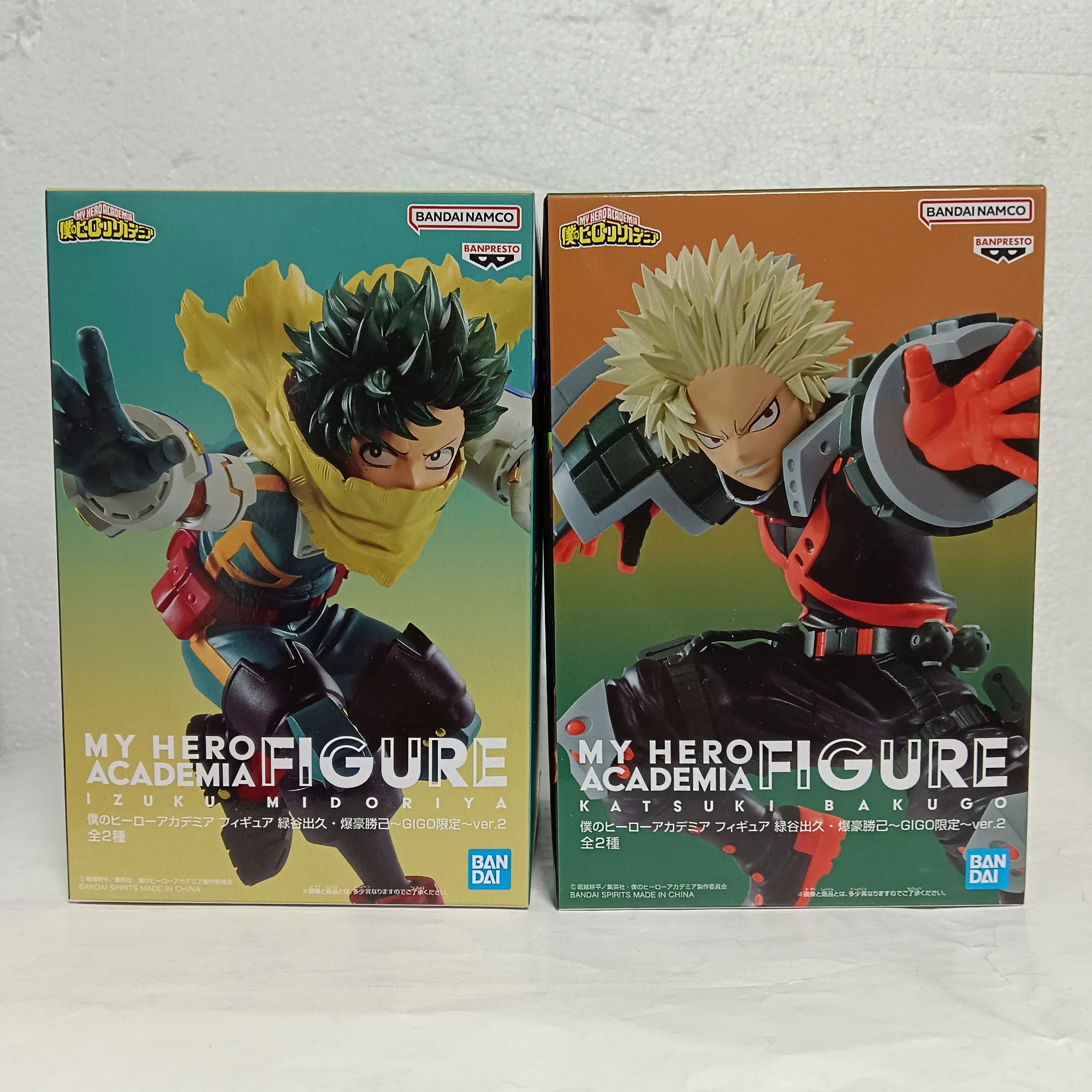 Banpresto My Hero Academia Anime Midoriya Izuku & Bakugou Katsuki GIGO Action Figures Model Figurine Original Figuarts