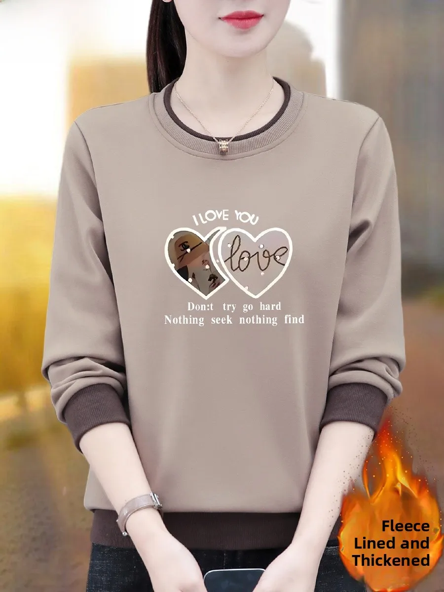 

Женская толстовка Thiened Fce с капюшоном, осенне-зимняя новинка, повседневный топ с длинными рукавами и круглым вырезом, принт TUCANO Woodpeer Mommy