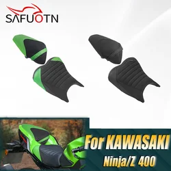 Front Driver Seat For Ninja 400  Z400 2018-2024 2019 2020 2021 2022 Motorcycle Rear Passenger Pillion Cushion Cover Accessories