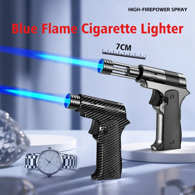 

Newest Open Flame Lighter for Smokes High Temperature Spray Gun Cigar Igniter Windproof Blue Fire Lighters & Smoking Accessories