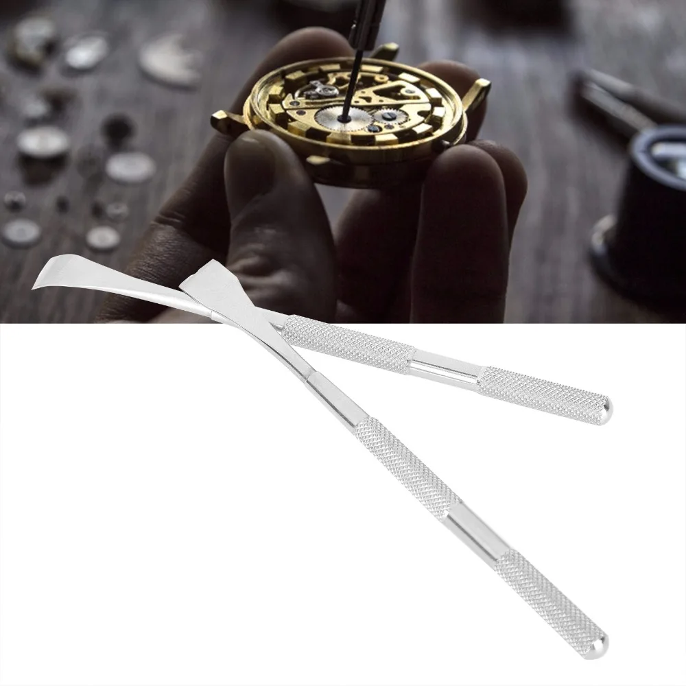 

2Pcs Safe Stainless Steel Watch Hand Tool U-Shape Durable Hand Lifter All Steel Precision Hand Remover Watch Repairing