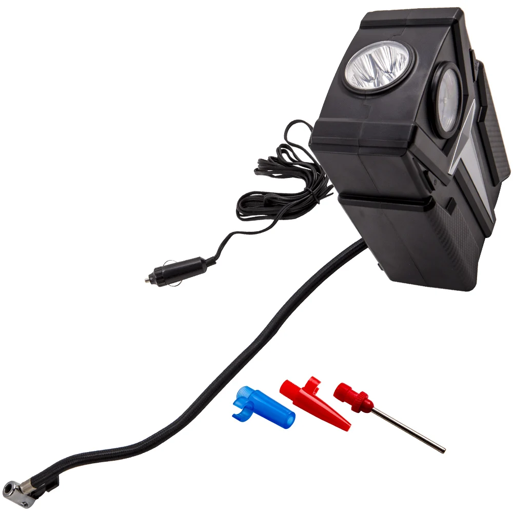 

Tire Inflator Car Air Pump Compressor Electric Portable Auto 12V Volt 100 PSI