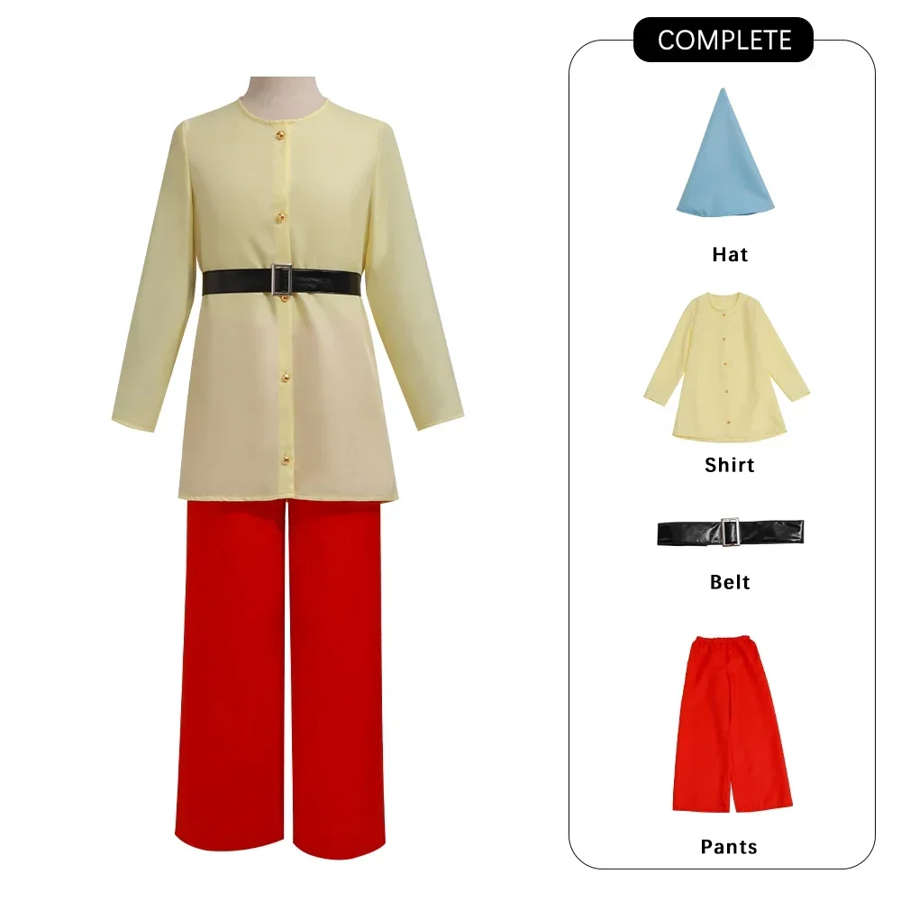 أزياء أنيمي جديدة لعام 2025 سنو وايت والأقزام السبعة أزياء تنكرية مصنوعة حسب الطلب لحفلات الهالوين كرنفال الأقزام السبعة