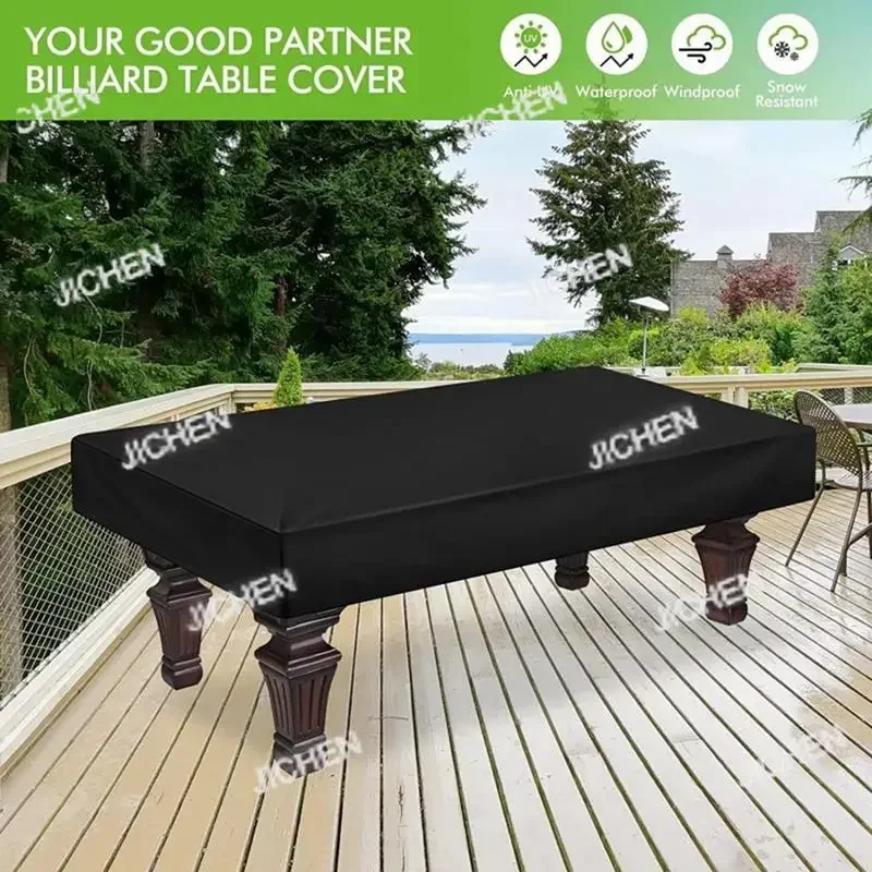 

HS7ft 8ft 9ft чехол для бильярдного стола водонепроницаемый пыленепроницаемый устойчивый к плесени чехол для снукера с запирающейся веревкой