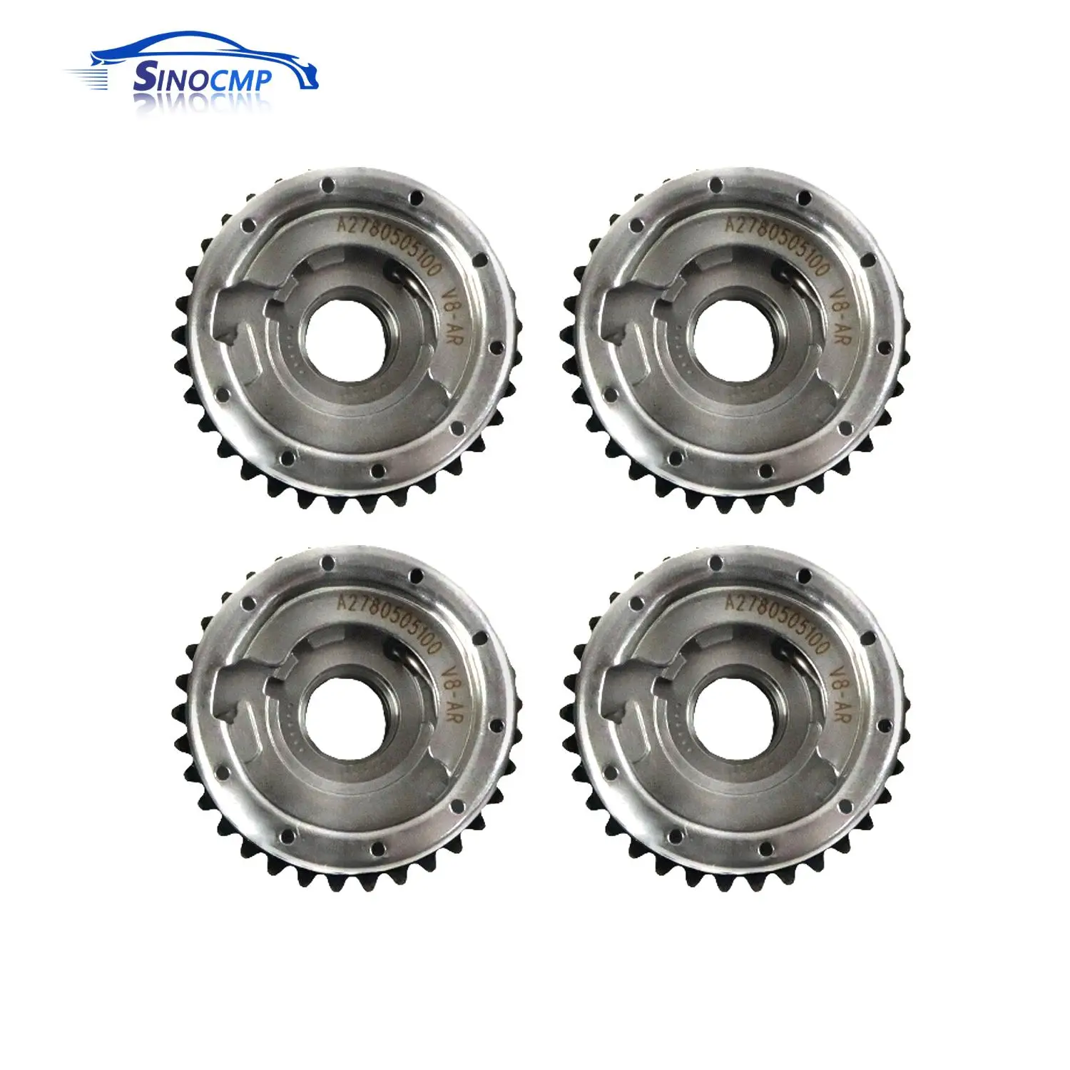4 PCS Camshaft Adjuster VVT Sprockets 60009367 For 2012-2018 Mercedes Benz CLS500 E500 S550 GL550 GL450 4.7T V8 M278 Engine