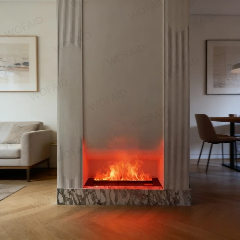 

Instant Steam Fireplace Quick Setup Fireplace for Renters - Damage-Free Installation, Removable in Seconds Led Fireplace Flame