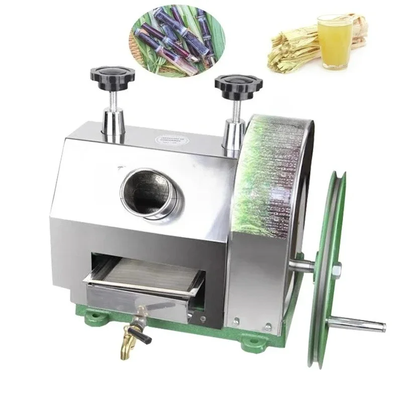 Hand-Cranked Cane Juice Squeezer Sugarcane Juice Squeezer Stainless Steel Ginger Juicer