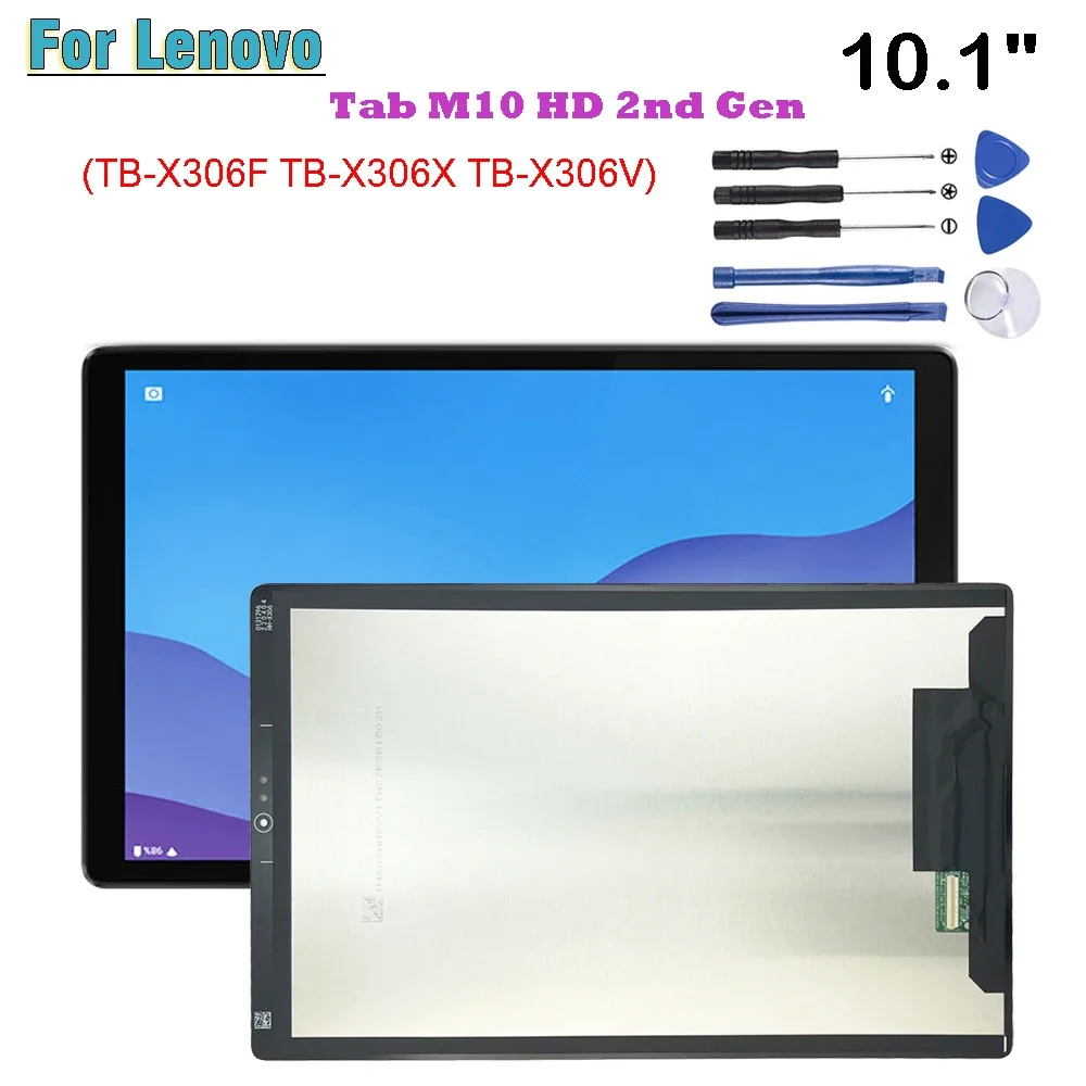 

AAA+ New 10.1" For Lenovo Tab M10 HD 2nd Gen TB-X306F TB-X306X TB-X306 TB X306 LCD Display Touch Screen Digitizer Assembly