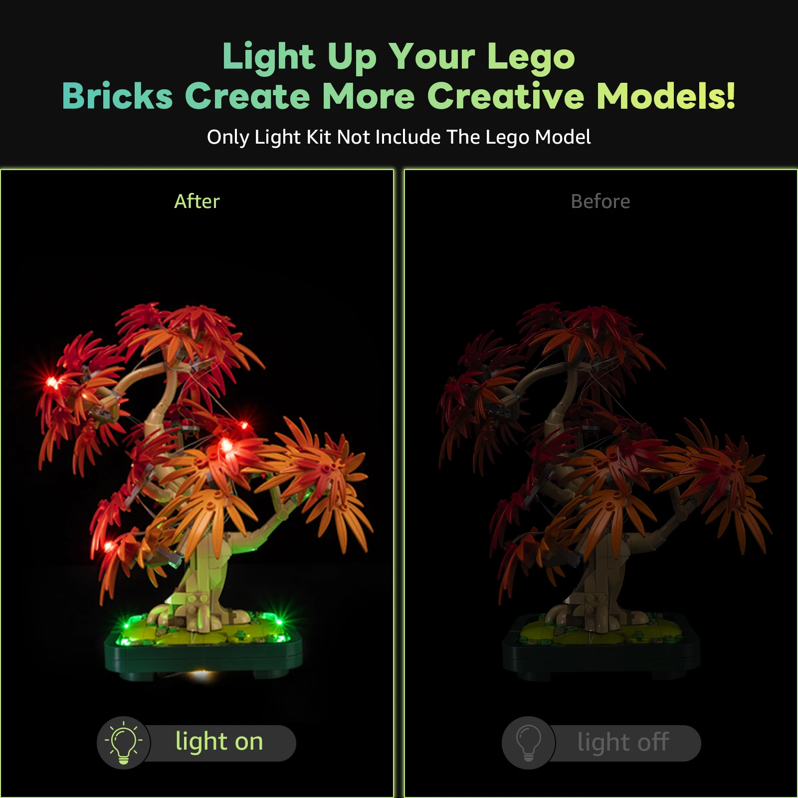 Set Lampu LED Cocok untuk LEGO - Bonsai Garden Lego ulasan dan harga
