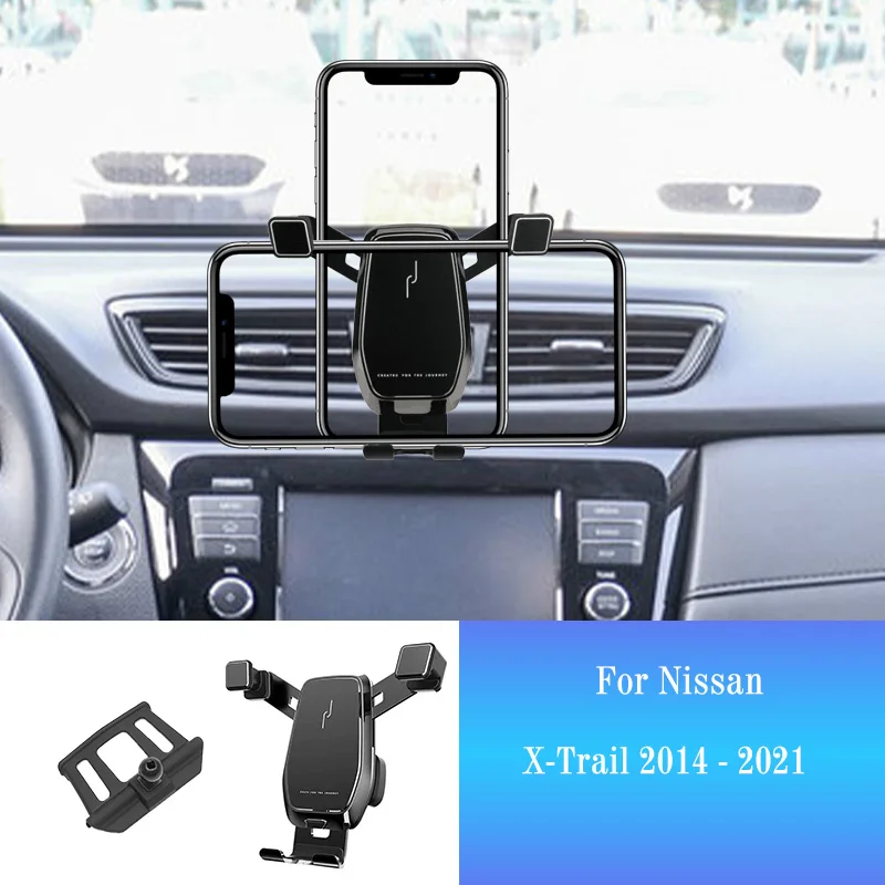 Car Mobile Phone Holder for Nissan X-Trail XTrail T32 2014-2021 Smartphone Mount Car Styling Bracket GPS Stand Rotatable Support