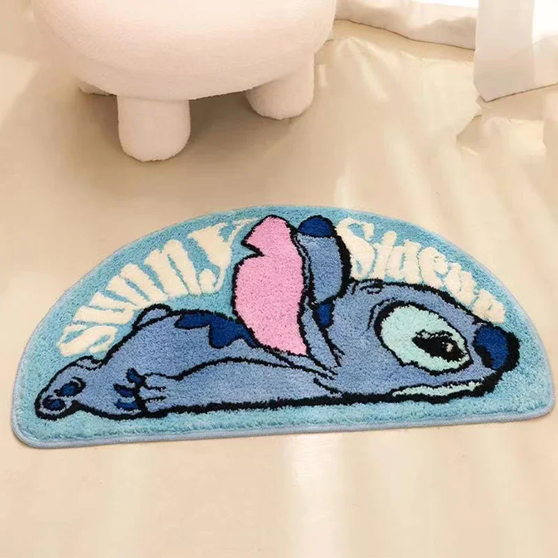 Disney-cojín de Lilo y Stitch Winnie The Pooh, alfombrilla antideslizante de Anime, alfombras absorbentes Kawaii Buzz Lightyear para sala de estar y