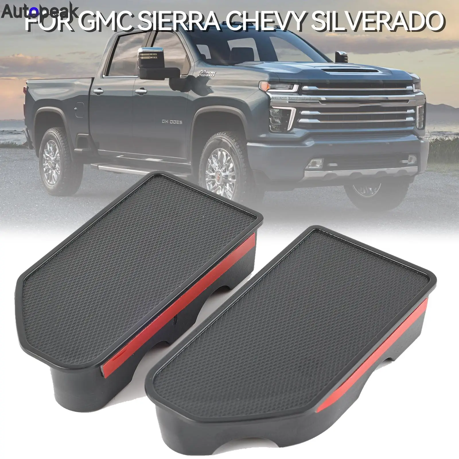 

1 Pair Car Pocket Covers Truck Bed Rail Stake Holes Caps For Chevy Silverado GMC Sierra 1500 2500HD 3500HD 2019-2023 Accessories