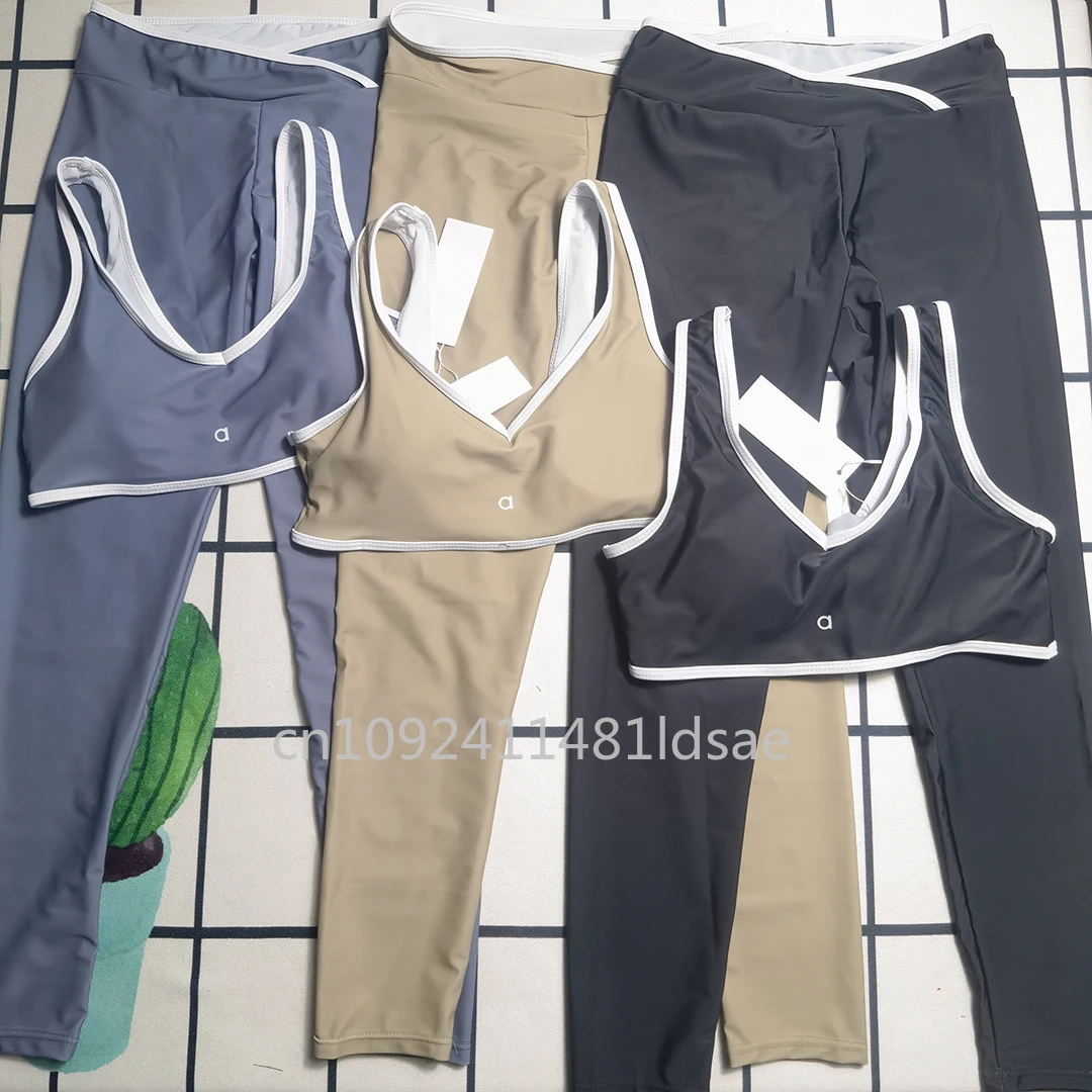

Luxury Design Women's Tank Top Yoga Sets Designer Brand Lady Letter Logo Vest Pants Bikini Sets Sports Suits