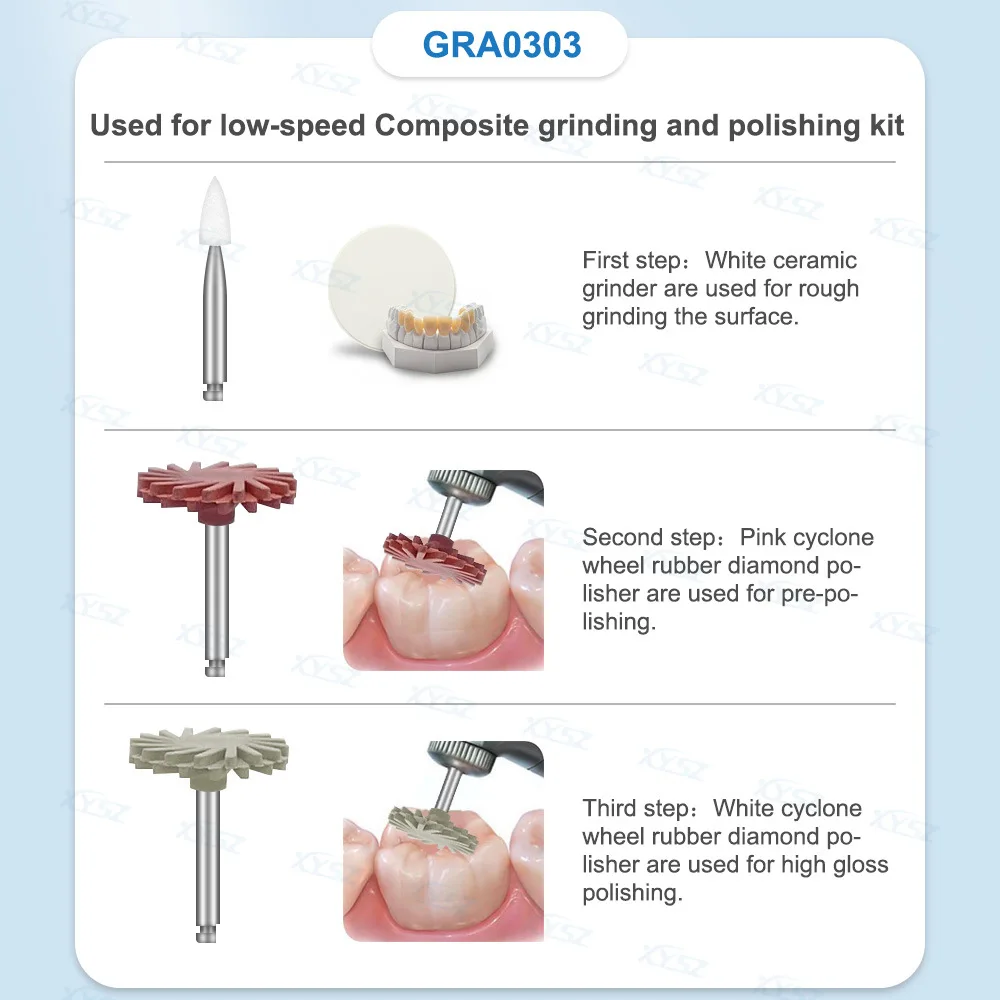 Специально для полировального круга Denta GRA0303, протезов, протезов, полировального набора 3шт, расходных материалов Denta