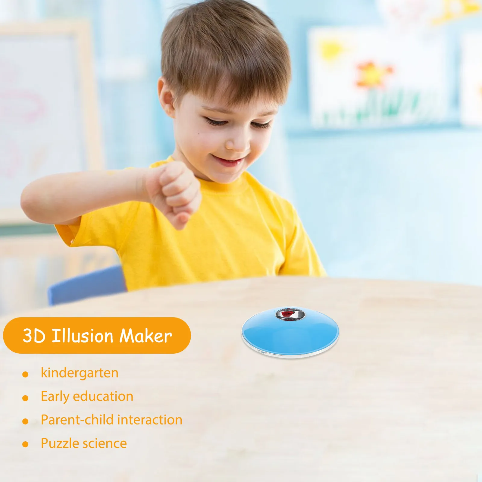 Espelho Côncavo de Imagem de Objeto Virtual 3D: Ilusão Holográfica Realista para Experimentos Educacionais de Ciência para Crianças e Famílias