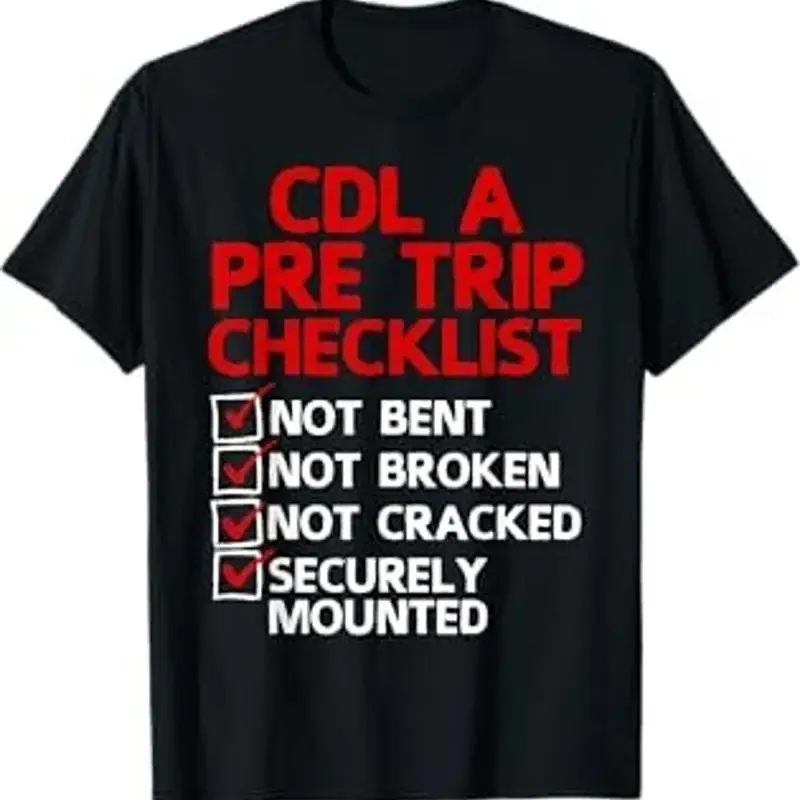 Cool Cdl Trucker Art For Trucking Truck Driver T Shirt