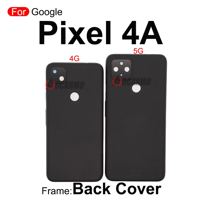 For Google Pixel 4 XL 4xl 4A 4G 5G Middle Frame And Black White Back Cover Plate Housing Frame Replacement Part