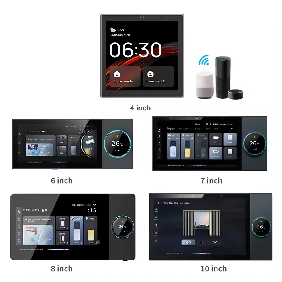

4 6 7 8 10 12 Inch Smart Home Touch Screen Automation Multi-Functional Intelligent Alexa Zigbee Tuya Smart Home Control Panel