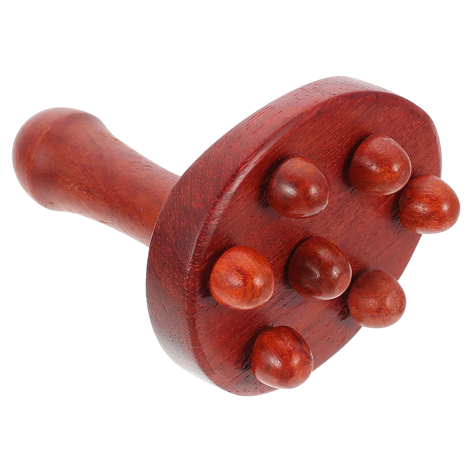 

1pc Wooden Handheld Massager Light Brown Ergonomic Design Full-Body Muscle Roller Portable Massage Tool For Neck Leg Abdominal
