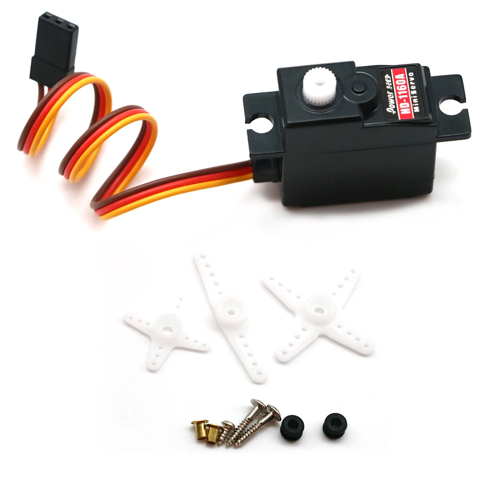 Power HD HD-1160A แรงบิดพวงมาลัย 3 กก.เกียร์พลาสติกดิจิตอล Mini Servo สําหรับ Buggy RC รถหุ่นยนต์เฮลิคอปเตอร์ Drone