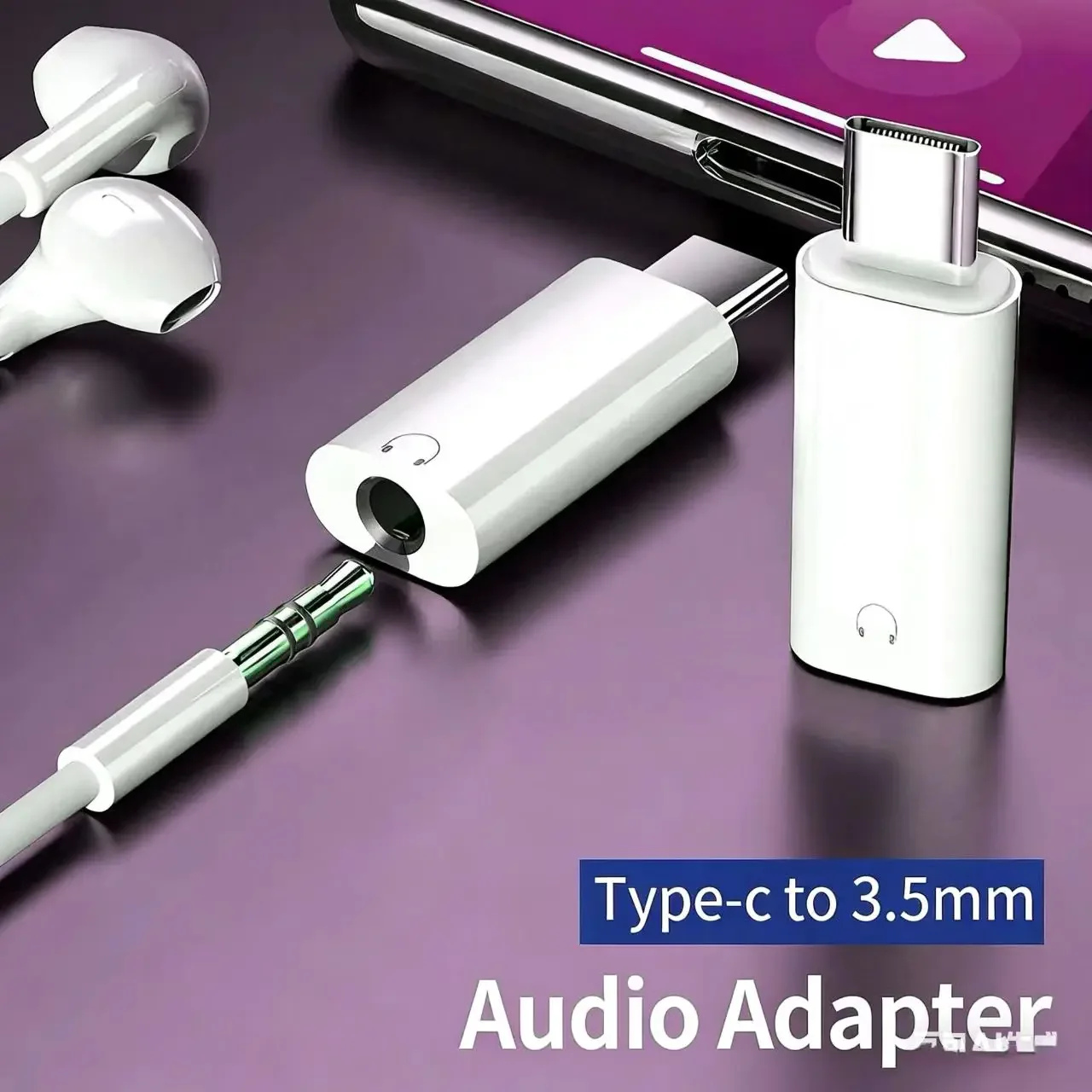 USB C to 3.5mm Earphone Adapter Audio Converter Jack for iPhone 15 Samsung Type-C Headphone Connector 3.5mm Jack USB C view 6